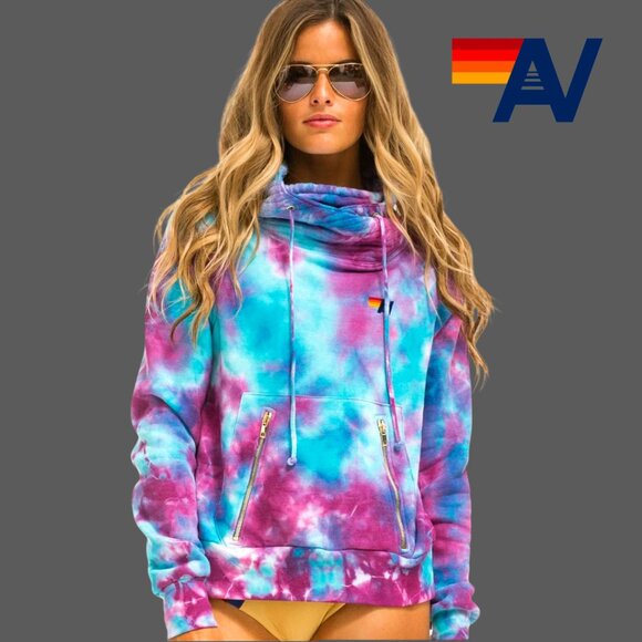 Aviator Nation Ninja Hoodie - Tie Dye - Medium Unisex - Picture 2 of 10